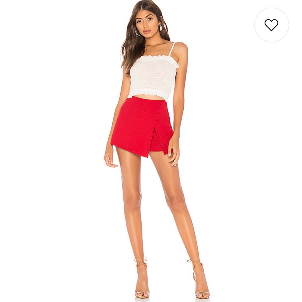 by the way. Alyssa Wrap Skort in Red from Revolve